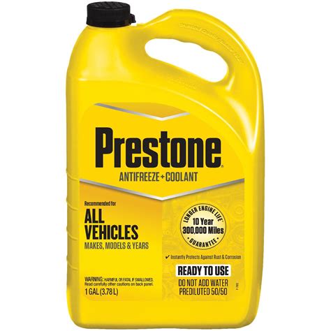 prestone radiator coolant|Prestone 50/50 Antifreeze Cooling Fluid